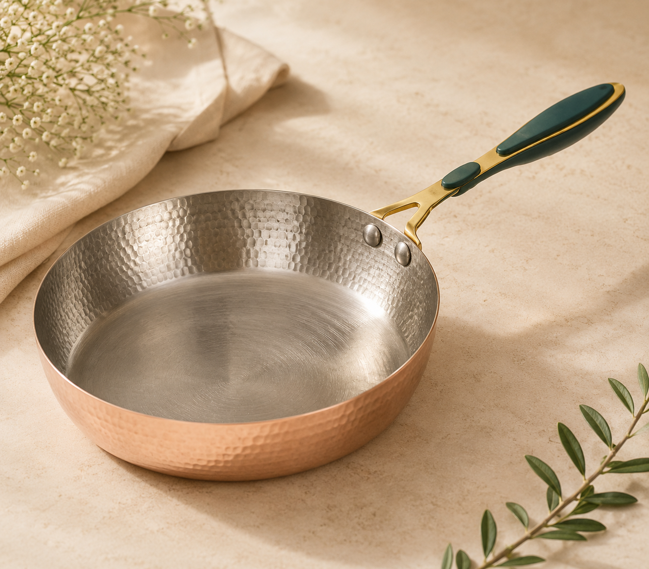 Copper Fry Pan