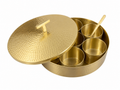 Hammered Brass Masala Box