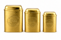 Brass Storage Canister Set (Set of 3)