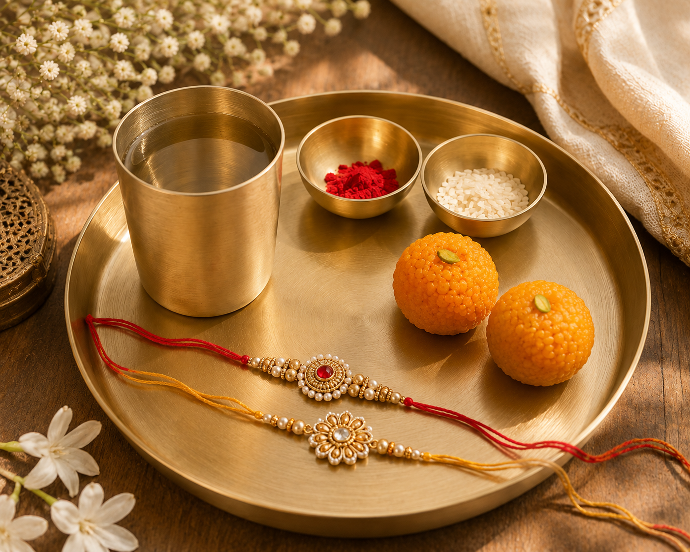 Rakhi Pooja Thali Set